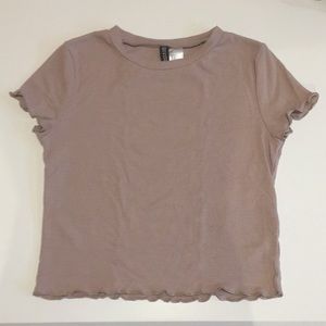 H&M Lettuce Trim Crop Top